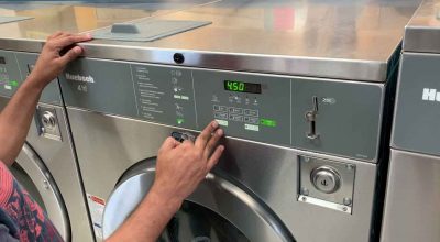 Huebsch coin laundry machine_single